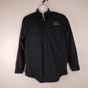 5.11 Tactical Series Blue Button Up Vented Shirt Roll up Sleeves Size M